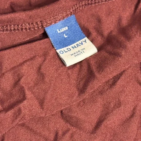 Old Navy Maroon Luxe Red Racerback Soft Cozy Scoop Neckline Summer  Tank Top - Picture 5 of 5